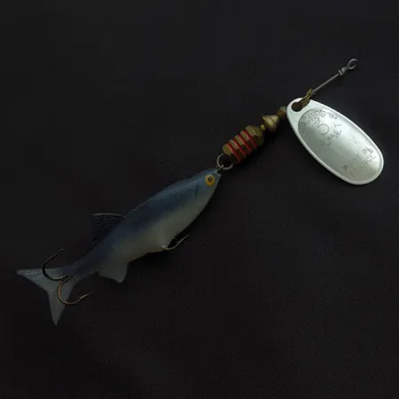 Mepps Aglia 2 Mino, 9g, Argento/Blu, Cucchiaino Rotante con Minnow #23310