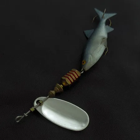 Mepps Aglia 2 Mino, 9g, Argento/Blu, Cucchiaino Rotante con Minnow #23310