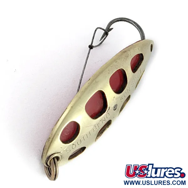 South Bend Sun Spot, 14g Oro/Rosso, Ondulante #23358