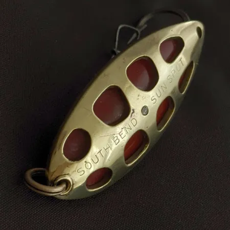 South Bend Sun Spot, 14g Oro/Rosso, Ondulante #23358