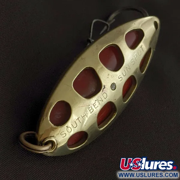 South Bend Sun Spot, 14g Oro/Rosso, Ondulante #23358