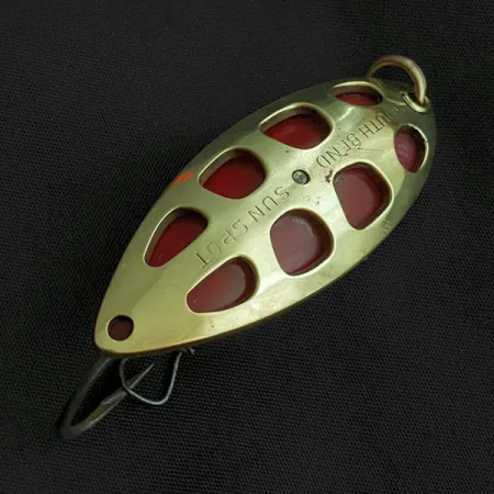 South Bend Sun Spot, 14g Oro/Rosso, Ondulante #23358