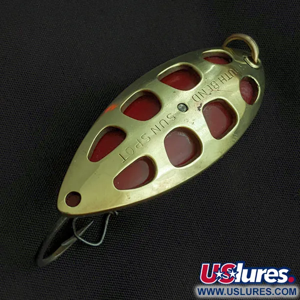 South Bend Sun Spot, 14g Oro/Rosso, Ondulante #23358