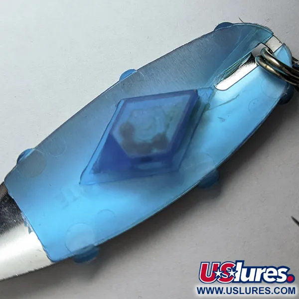 Johnson’s Rattlin’ Coho Sprite, 19g, Cromato e Blu, Cucchiaino Ondulante #23365