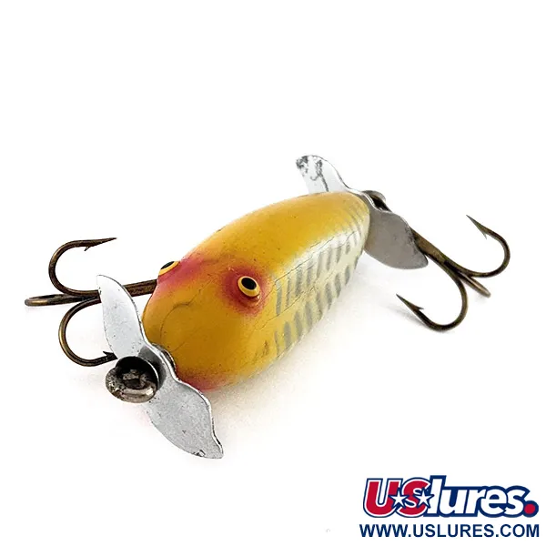 Creek Chub Injured Minnow, 6g, Giallo, Esca Galleggiante #23433