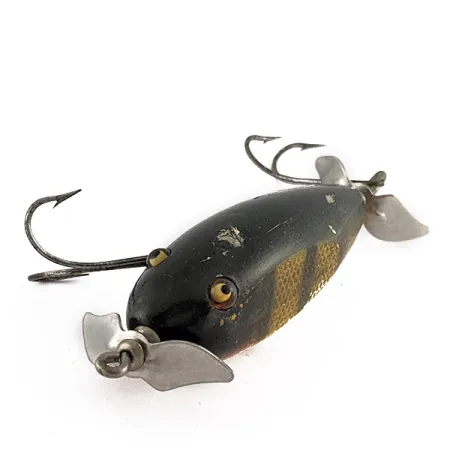 Creek Chub Injured Minnow, 14g Persico, occhi in vetro, Esca Vintage #23436