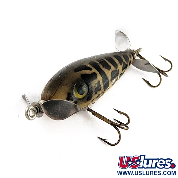 South Bend Nip-I-Diddee, 11g, Giallo a Macchie Nere, Esca Topwater #23437