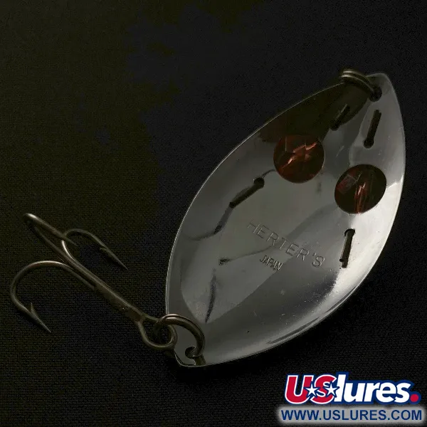 Herter's Glass Eye Spoon, Nickel e Occhi Rossi, 11g, Ondulante #23555