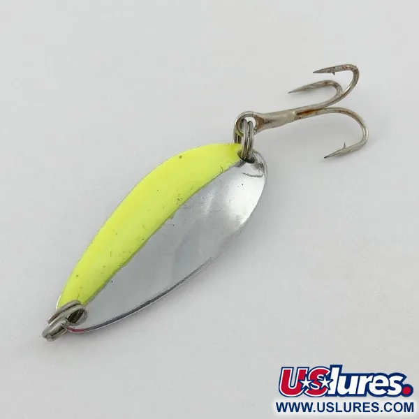 Glen L Evans Shag Spoon, 7g nichel/verde, Ondulante #23578