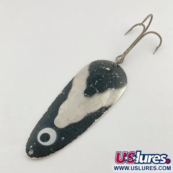 Lindy Gator, 45g, Nickel/Nero, Cucchiaino Ondulante #23585