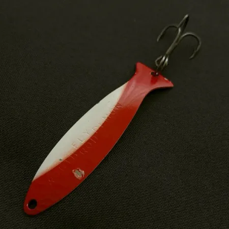 Worth Fly Rod Demon, 2.5g, Nichel/Rosso/Bianco, Cucchiaino Undulante #23595