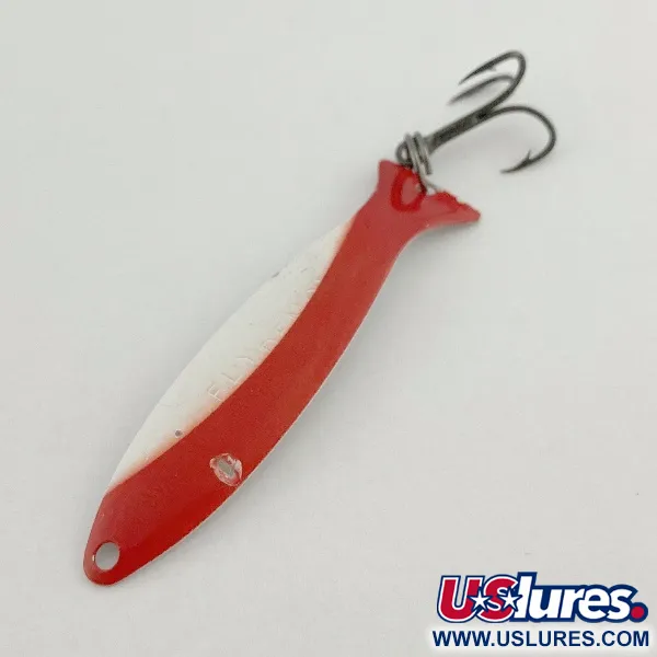 Worth Fly Rod Demon, 2.5g, Nichel/Rosso/Bianco, Cucchiaino Undulante #23595