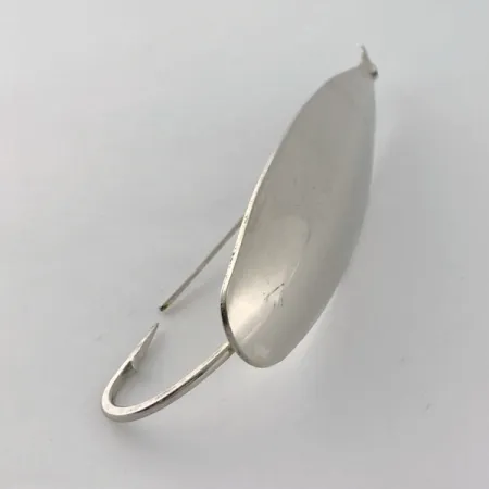 Luhr Jensen Silver Spoon, Nichel, 21g, Ondulante Anti-alga #23661