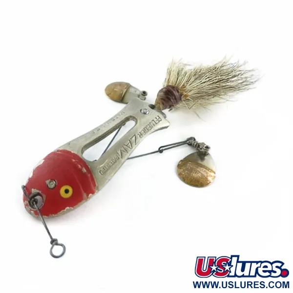 Pflueger ZAM, 14g (1/2oz) nichel/rosso, Esca Vintage #23672