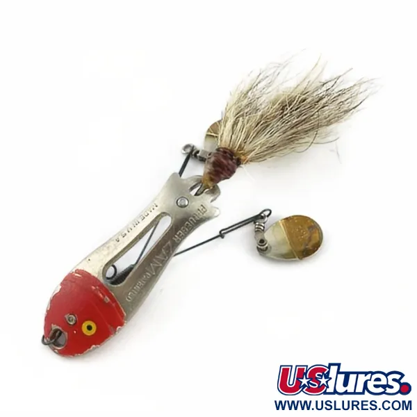 Pflueger ZAM, 14g (1/2oz) nichel/rosso, Esca Vintage #23672