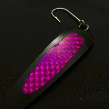 Luhr Jensen Flutter Spoon 38, 10g, Nero e Rosa, Ondulante #23686