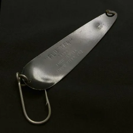 Luhr Jensen Flutter Spoon 38, 10g, Nero e Rosa, Ondulante #23686