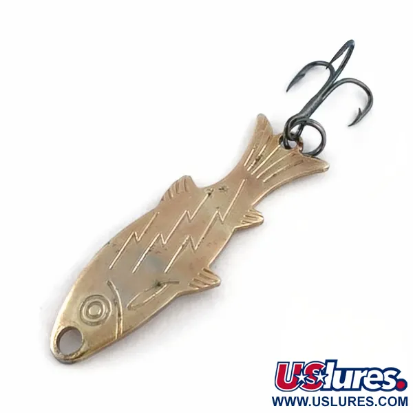 Atlantic Lures Golden Wobble-Fish, 5g, Rame, Cucchiaino Ondulante #23698