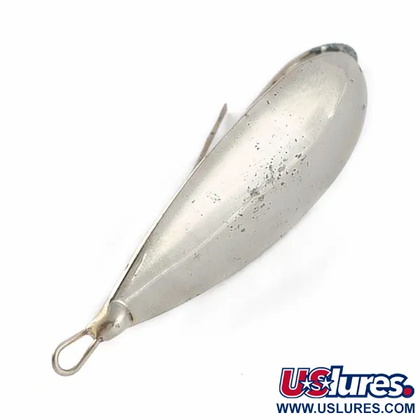 Luhr Jensen Silver Spoon, 14g Nickel, Ondulante Antialga #23702