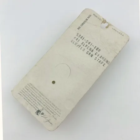 Luhr Jensen Alpena Diamond #41 Glow, 7g Glo-Flo Green stripe, Ondulante #23708