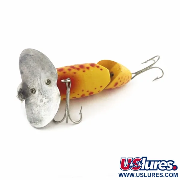 Fred Arbogast Jitterbug Jointed, 10g, Giallo Tiger, Esca Topwater #23752