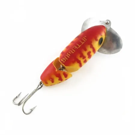 Fred Arbogast Jitterbug Jointed, 10g, Giallo Tiger, Esca Topwater #23752