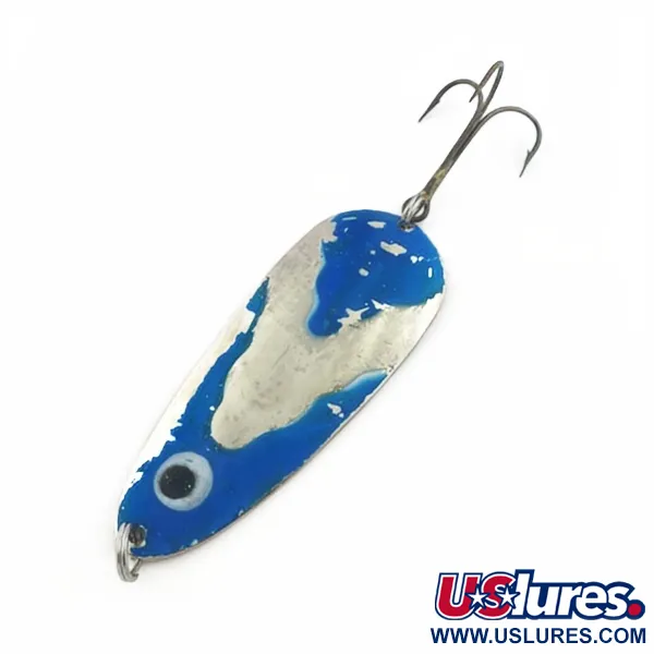 Lindy Gator, 45g, Nickel/Blu, Ondulante #23799