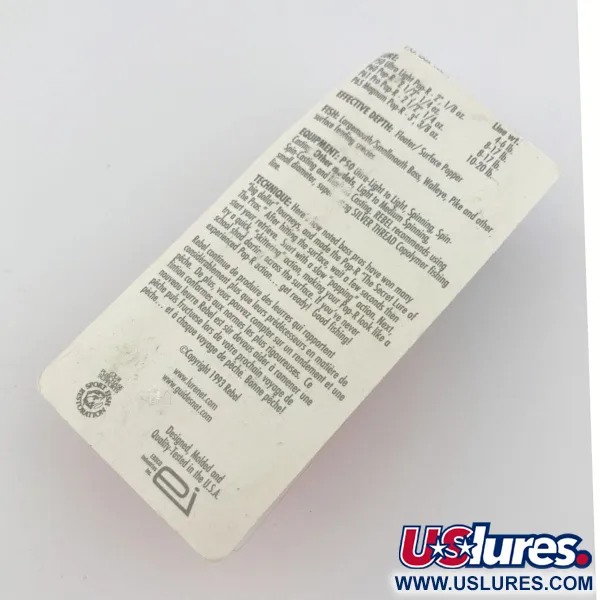 Rebel POP-R Excalibur, 7g Colore Bass, Artificiale Popper #23804