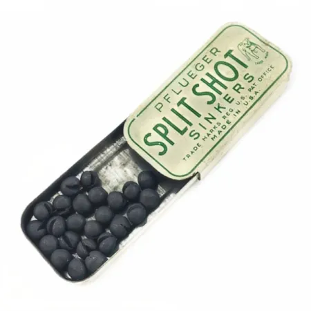 Pflueger Split Shot Sinkers, Piombi Spaccati Vintage #23834