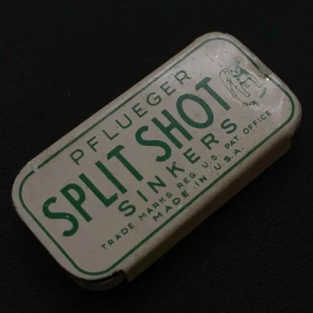 Pflueger Split Shot Sinkers, Piombi Spaccati Vintage #23834