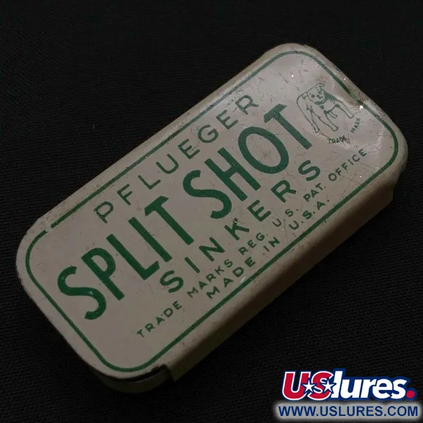 Pflueger Split Shot Sinkers, Piombi Spaccati Vintage #23834