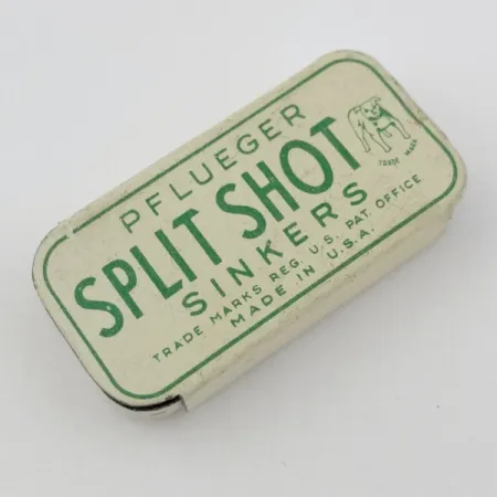 Pflueger Split Shot Sinkers, Piombi Spaccati Vintage #23834