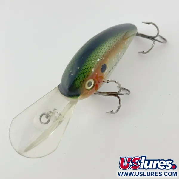 Bomber Fat Free Shad Bill Dance, 14g, Pearl Silver, Crankbait Deep Diver #23836