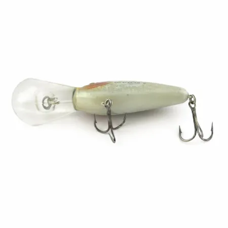Bomber Fat Free Shad Bill Dance, 14g, Pearl Silver, Crankbait Deep Diver #23836