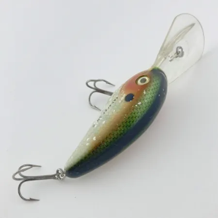 Bomber Fat Free Shad Bill Dance, 14g, Pearl Silver, Crankbait Deep Diver #23836