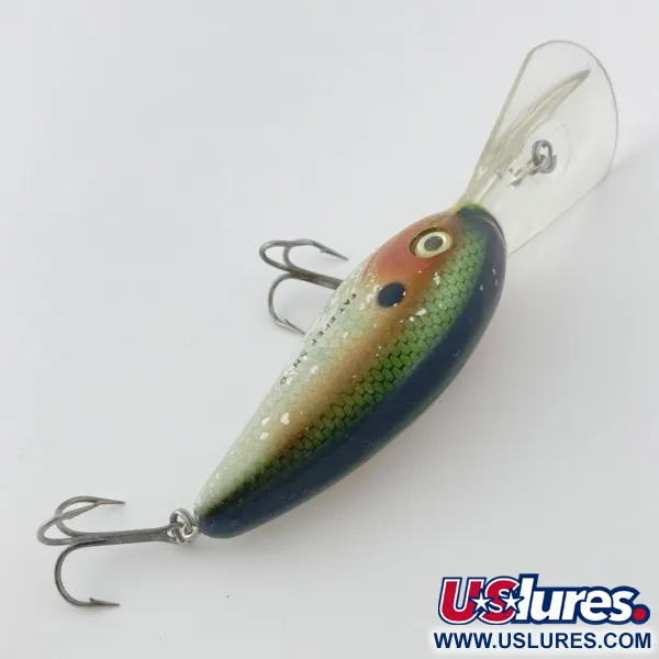 Bomber Fat Free Shad Bill Dance, 14g, Pearl Silver, Crankbait Deep Diver #23836