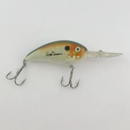 Bomber Fat Free Shad Bill Dance, 14g, Pearl Silver, Crankbait Deep Diver #23836