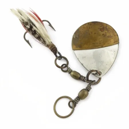 W.T. J. Lowe Lowe's Star Colorado Spinner 4 №5823 (1890S), Nichel/Ottone, 7g, Cucchiaino Rotante #23847