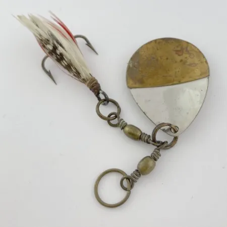 W.T. J. Lowe Lowe's Star Colorado Spinner 4 №5823 (1890S), Nichel/Ottone, 7g, Cucchiaino Rotante #23847