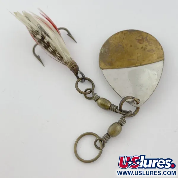 W.T. J. Lowe Lowe's Star Colorado Spinner 4 №5823 (1890S), Nichel/Ottone, 7g, Cucchiaino Rotante #23847