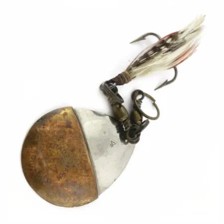 W.T. J. Lowe Lowe's Star Colorado Spinner 4 №5823 (1890S), Nichel/Ottone, 7g, Cucchiaino Rotante #23847