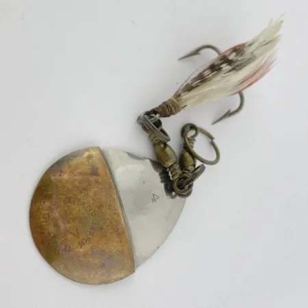 W.T. J. Lowe Lowe's Star Colorado Spinner 4 №5823 (1890S), Nichel/Ottone, 7g, Cucchiaino Rotante #23847