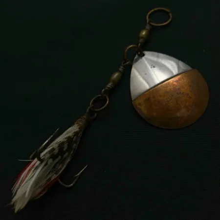 W.T. J. Lowe Lowe's Star Colorado Spinner 4 №5823 (1890S), Nichel/Ottone, 7g, Cucchiaino Rotante #23847