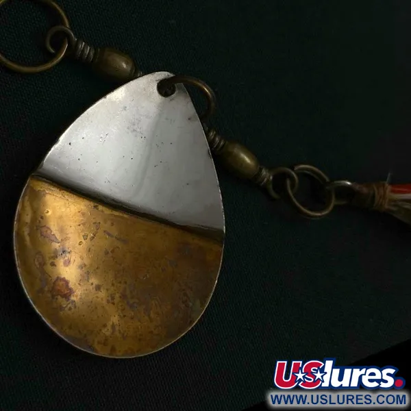 W.T. J. Lowe Lowe's Star Colorado Spinner 4 №5823 (1890S), Nichel/Ottone, 7g, Cucchiaino Rotante #23847