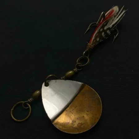 W.T. J. Lowe Lowe's Star Colorado Spinner 4 №5823 (1890S), Nichel/Ottone, 7g, Cucchiaino Rotante #23847