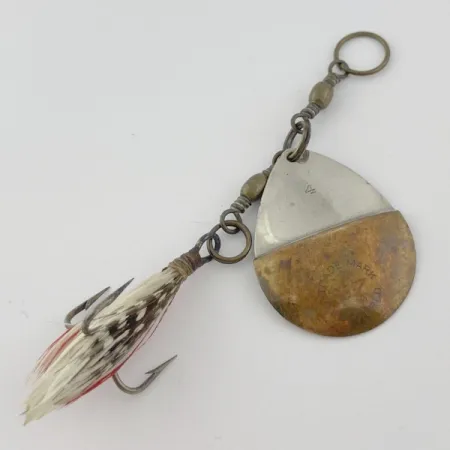 W.T. J. Lowe Lowe's Star Colorado Spinner 4 №5823 (1890S), Nichel/Ottone, 7g, Cucchiaino Rotante #23847