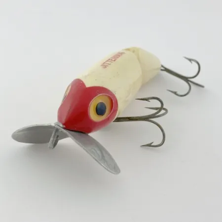 Fred Arbogast Jitterbug Jointed, 14g Testa Rossa, Esca Topwater #23869