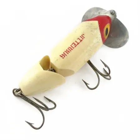 Fred Arbogast Jitterbug Jointed, 14g Testa Rossa, Esca Topwater #23869