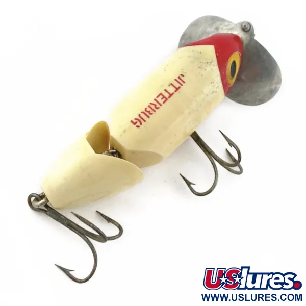 Fred Arbogast Jitterbug Jointed, 14g Testa Rossa, Esca Topwater #23869