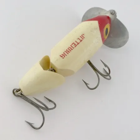 Fred Arbogast Jitterbug Jointed, 14g Testa Rossa, Esca Topwater #23869